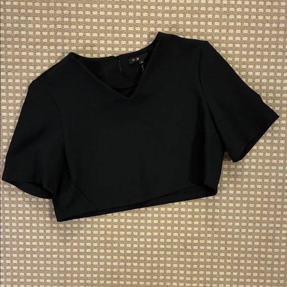 Maje Tops - Maje Black V-Neck Crop Top